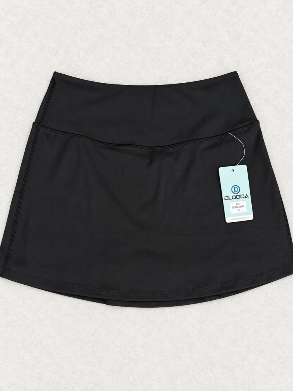DLOODA Black High Waist Athletic Skort Tennis Golf Pickleball NWT Size M